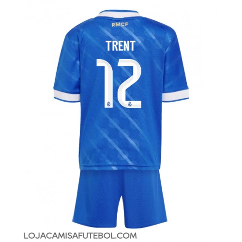 Camisa de Futebol Real Madrid Alexander-Arnold #12 Equipamento Alternativo Infantil 2025-26 Manga Curta (+ Calças curtas)